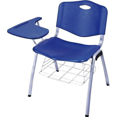 China Hot Selling Modern Factory Classroom Study Chairs School Student Chair With Notepad for sale