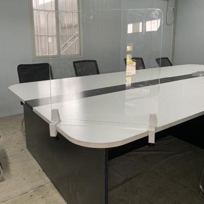 China Used for Table Cabinet School Restaurant Office Table Divider Clear Acrylic Plastic Sheet Isolation Guard Board for sale