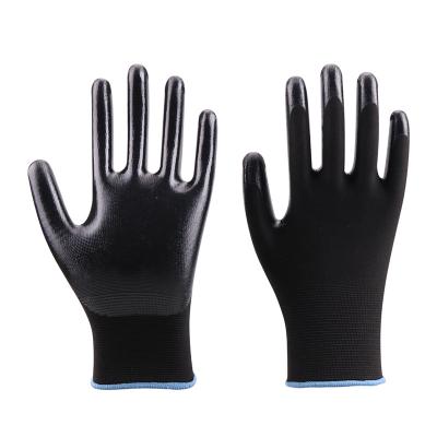 China Flexible Polyester PU Work Safety Gloves Mechanic Working Gloves For Garden Labor Protection gloves for sale