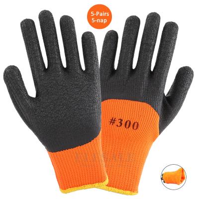 China General Purposes Winter warm latex gloves garden workers work safety hand protection non-slip gloves for sale