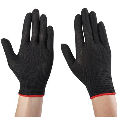 China Breathable Safety Cheap 13g Polyester Coated Glove Palm Garden Gloves & Protective Gear Protective Pu Safrepair Gloveses A80 Nylon, PU S-XL for sale