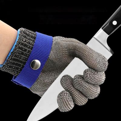 China General Purposes Stainless Steel Gloves Anti-cut Wear-resistant Slaughter Gardening Hand Protect Working Gloves Metal Mesh Butcher Kitchen Gloves for sale