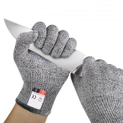 China Architecture HPPE anti cutting level 5 safety work gloves, PU coated palm for sale