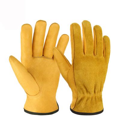 China Comfortable Factory direct sale welder safety protection labor insurance electric welding garden men's leather work gloves for sale