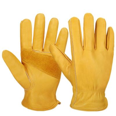 China Comfortable Factory direct sale cowhide welder protective labor insurance gloves electric welding garden work gloves for sale