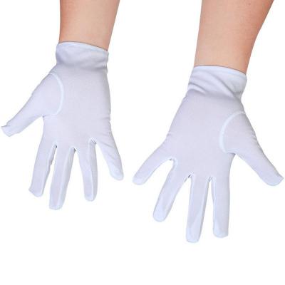 China Formal wear or uniform parade celebration New White Formal Hands Tuxedo Honor Guard Santa Claus Men's Parade Cotton Gloves for sale