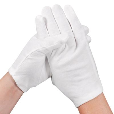 China Breathable Factory Wholesale Dry Hands Cotton Work Gloves Treatment Film SPA Gloves Etiquette High Elastic Gloves for sale