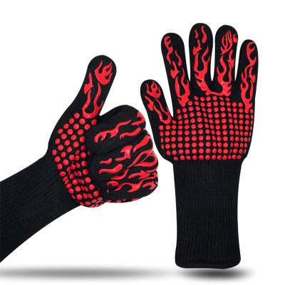 China Achine washable High temperature resistant gloves baking barbecue insulation oven BBQ microwave oven anti-scald gloves kitchen gloves for sale