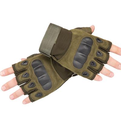 China Impact/Slip Resistant Men's Outdoor Functional Half Finger Sports Design Hunting Women's Fingerless Tactical Gloves for sale