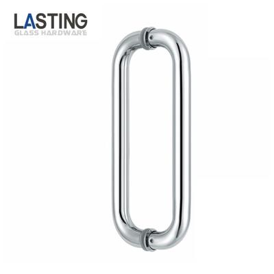 China Low MOQ Good Quality Stainless Steel Modern Durable Door Handle D Shape Front Door Pull Handle Modern For Glass Door for sale