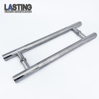 China Modern Polishing Durable Stainless Steel H Shape Handle Door For Classic Glass Door Sliding Door Pull Handle for sale