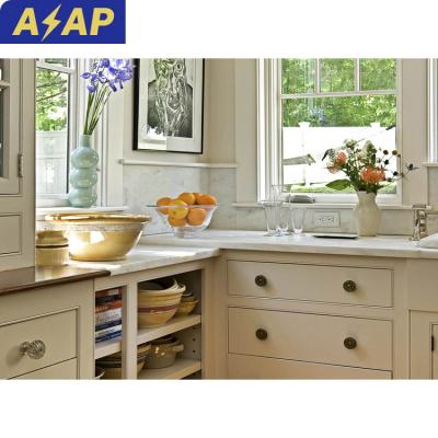 China Durable ASAP European classic kitchen style share uk inset door panel two-tone solid wood kitchen cabinets for sale