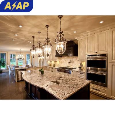 China Durable ASAP 2022 American Classic Design Custom Solid Wood White Shaker Style Modular Kitchen Cabinet for sale