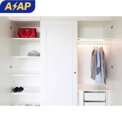 China Adjustable (other) ASAP Portable Wardrobe Cabinet Multifunctional Diy Bedroom Shaker European Cupboard Modern Wardrobe for sale