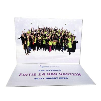 China Europe Christmas paper greeting card with per-registration sound message and flashing LED light for sale