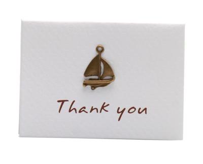 China Europe Customize Paper Thank You Cards With Fashion High Quality Popular Pattern Small Iron Gift Card With Gift Wrapping for sale