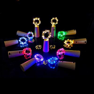 China String 1M 10 LED Cork Copper Wire Fairy Lights Wine Bottle String Battery Operated for sale