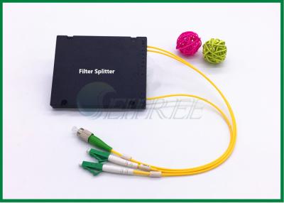 China Telecommunication system  Fiber Optic Splitter 1x2 PLC Splitter coupler single mode for sale