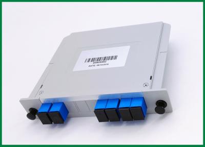 China 2x4 CATV Links Fiber PLC Splitter Wide Operation Wavelength With SC Connectors for sale