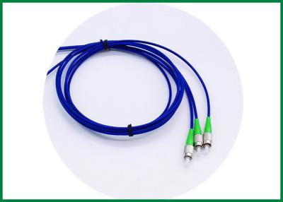 China Metal Strengthen Member Optical Fiber Patch Cord , Pigtail Armored Cable FC / APC Conntctor Type for sale