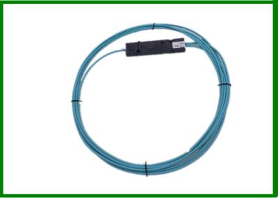 China 1*2 MM OM4 Fused Splitter Multimode Fiber Coupler Without Connector Aqua Cable for sale