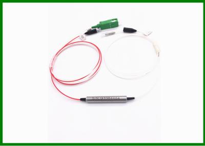 China FPC SC / APC Connector 1x2 WDM Filter Stee Tube For Line Monitoring for sale