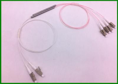 China OEM 1*2 MM. smolten Splitsersom4 type 0.9mm kabel met LC/UPC in staalbuis Te koop