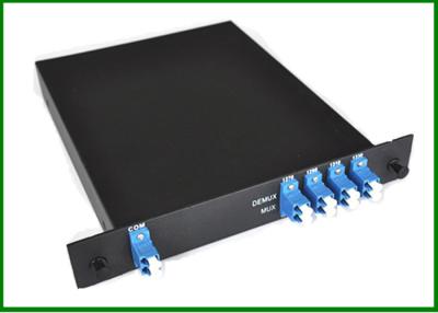 China puerto del mux CWDM+UPG de la fibra óptica 8CH en 1U la caja del metal LGX para el sistema de vigilancia en venta