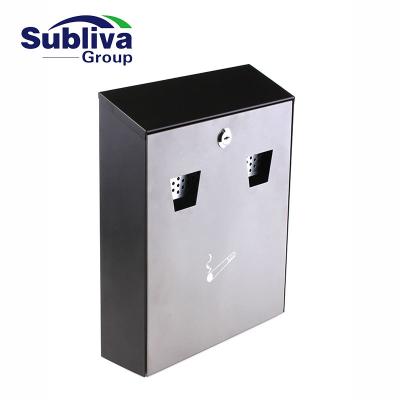 China Viable Powder Coated Wall Mounted Cigarette Trash Can for sale