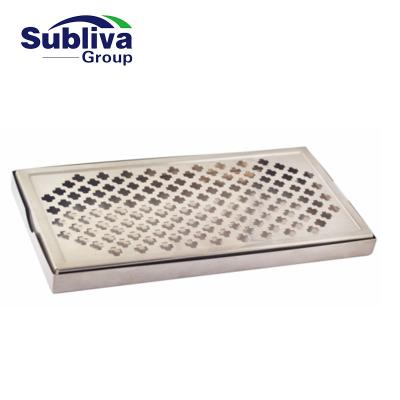 China Sustainable Rectangular Stainless Steel Drip Tray for sale