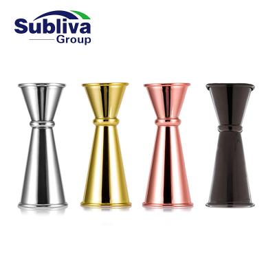 China Double Banded Restaurant Stainless Steel Jigger 20/40ml for sale