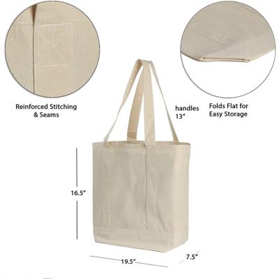 China Lightweight Cloth Tote Reusable Grocery Bags (3 Packs) Canvas Shopping Craft Beach for sale