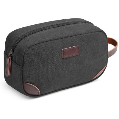 China Durable and Travel Canvas Mens Toiletry Bag Leather Toiletry Bag Dopp Kit for sale