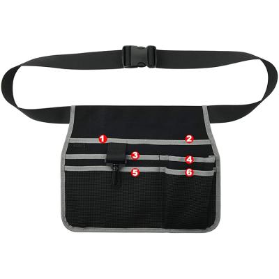 China Durable Garden Tool Waist Bag Belt DIY Tool Organizer Waist Belt Pouch Bag with Hooks for sale