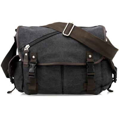 China Lightweight Canvas Mens Vintage Messenger Bag Military Satchel Bag Laptop Bag for sale