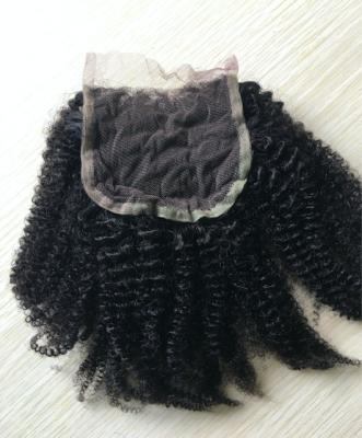 China Factory Wholesale Fast Lead Time 4x4 Kinky Curly Closure 	Human Hair Closure Wig for sale