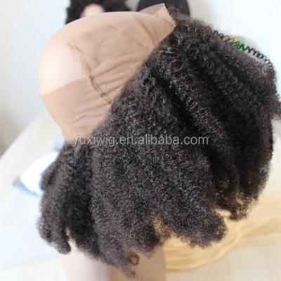 China New Arrival 100% Brazilian Virgin Hair Afro Curly Curly 360 Lace Frontal Closure,Lace Frontal Wig for sale