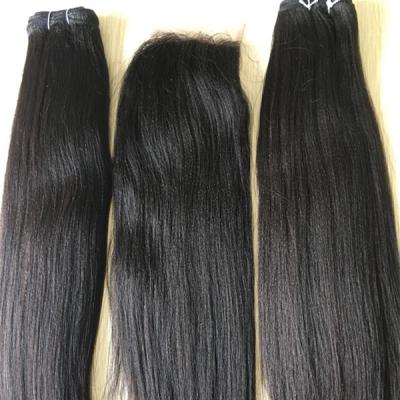 China Soft 100% Machine Remy Human Hair Yaki Weft Hair Human Remy Hair Extension for sale