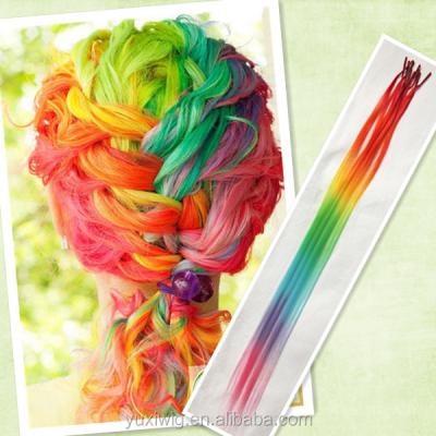 China Silky Straight Wave 2014New Arrive Rainbow Colored I Tip Hair Extension for sale