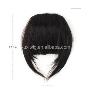 China 2016 Silky Straight Factory Price Natural Looking Black Straight Wave Fringe Bang Clip In Hair Extensions for sale