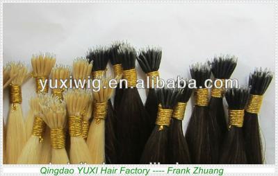 China Silky Straight Wave Nano Tip Brazilian Remy Hair Extensions for sale