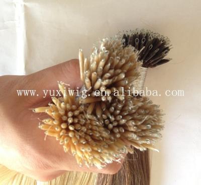 China Factory Hair Russian Silky Straight Double Wave Pulled Nano Curl Hair Extension for sale