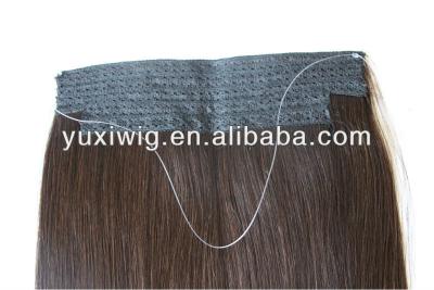 China High Quality Silky Straight Wave Hair Cheap Halo Hair Extensions 100% for sale