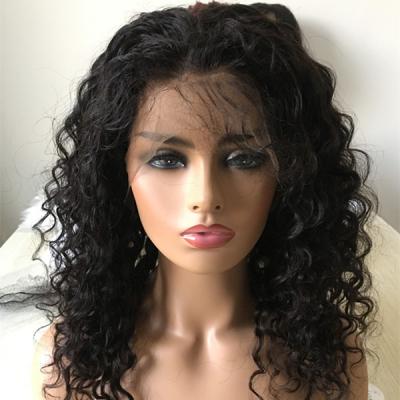 China Jerry Curl 2018 Remy Human Hair Wig Lace Front Wig 8-18