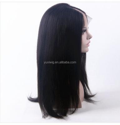 China 2016 Machine Made Yaki New Arrival Afro Yaki U Kinky Straight Part Wig For Black Lady for sale