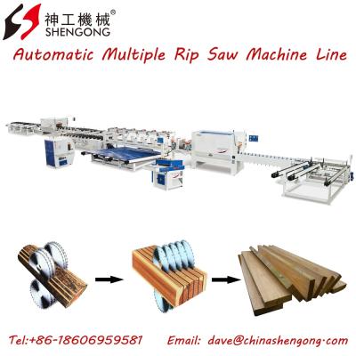 China Shengong Horizontal Automatic Woodworking Round Log Sawmill Production Line for sale