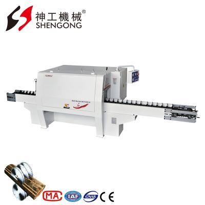 China Shengong Horizontal Log Cutting Machinery Wood Working Ripping Saw for sale