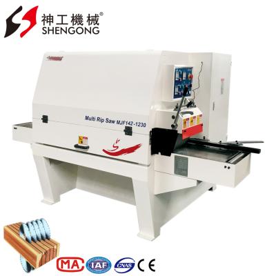 China VERTICAL Hot Sale Shengong Factory Hot Selling Cutting Board Multi Ripping Saw Machine For Sawmill for sale