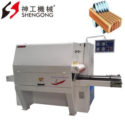 China China Shengong Factory MJF143E-1225 Horizontal Multi Blade Wood Circular Saw Machine for sale