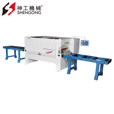 China Hot Sale Euro VERTICAL Shengong Woodworking Cutting Saw Multi Blade Machine Ripping Saw For Sawmill for sale